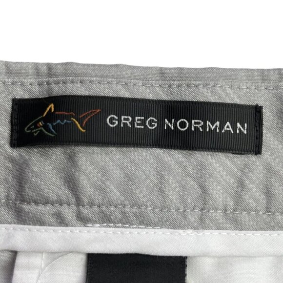 Greg Norman Golf Shorts Mens 34 Gray Stretch Flat Front Pockets - Picture 5 of 7